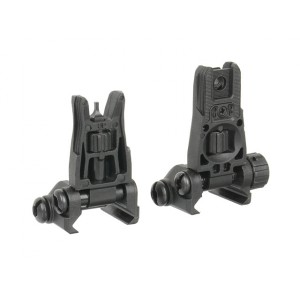 Polymer Pro Backup Sight Set - Black [D-DAY]